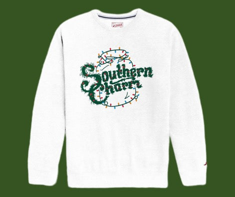 Southern Charm "CHARMING CHRISTMAS 2024 Fundraiser" Soft Tri Blend Unisex Sweatshirt - Heather White *LIMITED EDITION**
