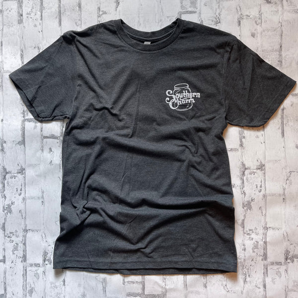 Southern Charm "Cheetah Original Circle" Short Sleeve T-shirt - Heather Charcoal - Southern Charm "Shop The Charm"