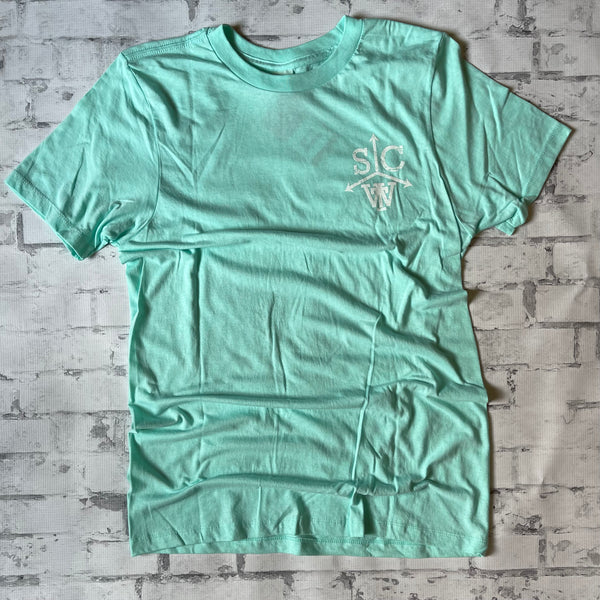 Southern Charm "Loretta Camp" Short Sleeve T-shirt - Mint - Southern Charm "Shop The Charm"