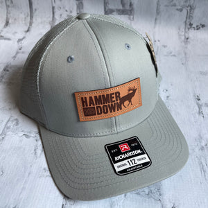 Hammer Down "HD Elk" Hat - Quarry with Leather Patch - Southern Charm "Shop The Charm"