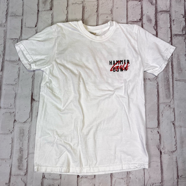 Hammer Down Golf Club "Air Golf" Short Sleeve T-shirt - White
