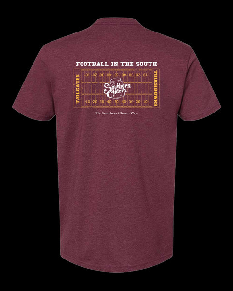 Southern Charm "Football" Short Sleeve T-shirt - Multiple Colors