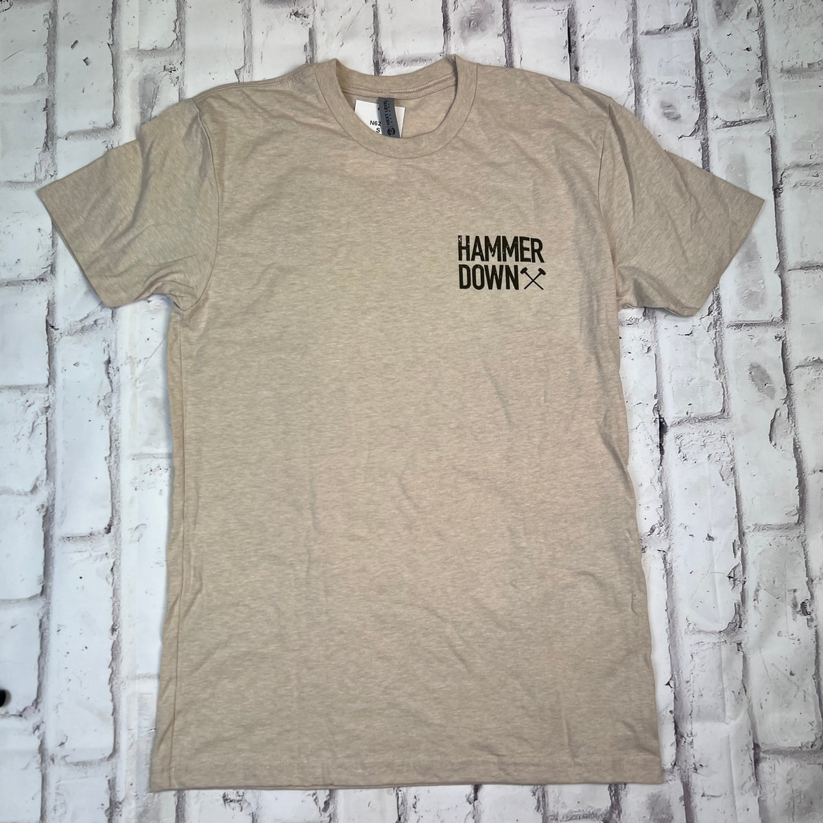 Hammer Down "Wallpaper Bass" Short Sleeve Tshirt Sand Beige