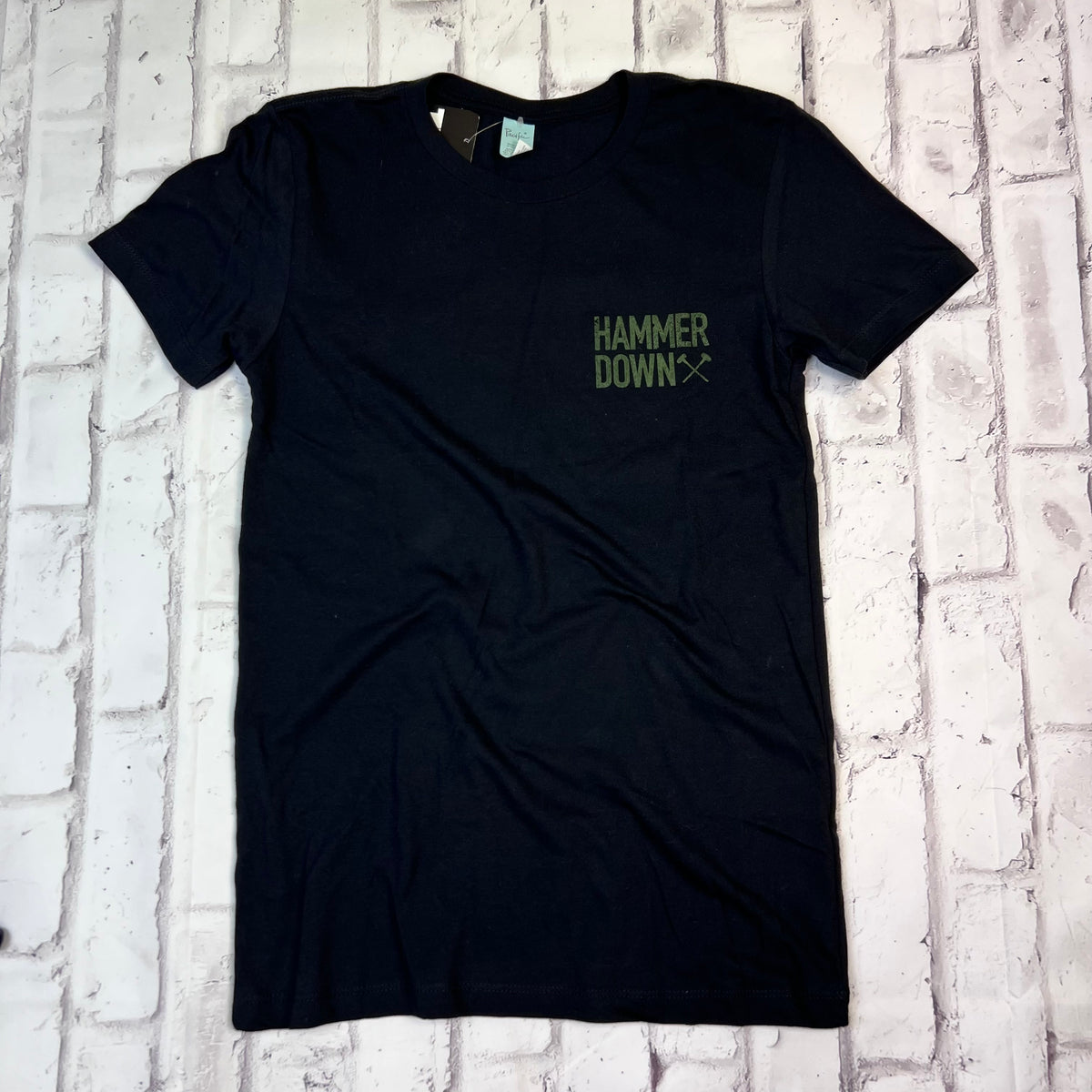 Hammer Down "Two Row" Short Sleeve Tshirt Black Southern Charm
