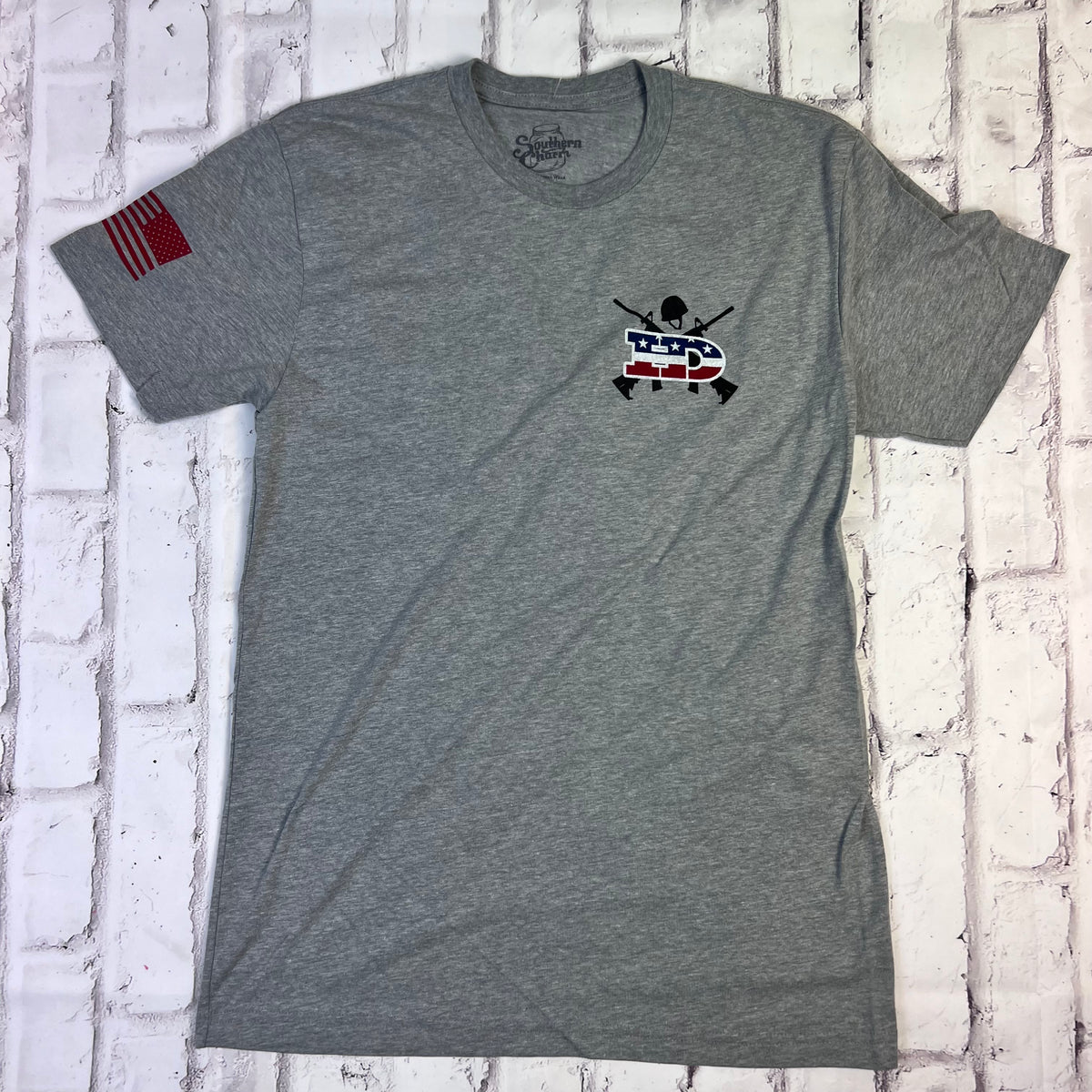 Hammer Down "Military" Short Sleeve Tshirt Heather Grey Southern