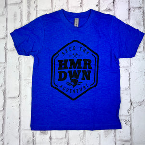 KIDS Hammer Down "Hexagon Fish" Short Sleeve T-shirt - Royal Blue