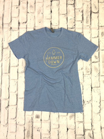 Hammer Down "Arrowhead" Short Sleeve T-shirt - Light Blue - Southern Charm "Shop The Charm"