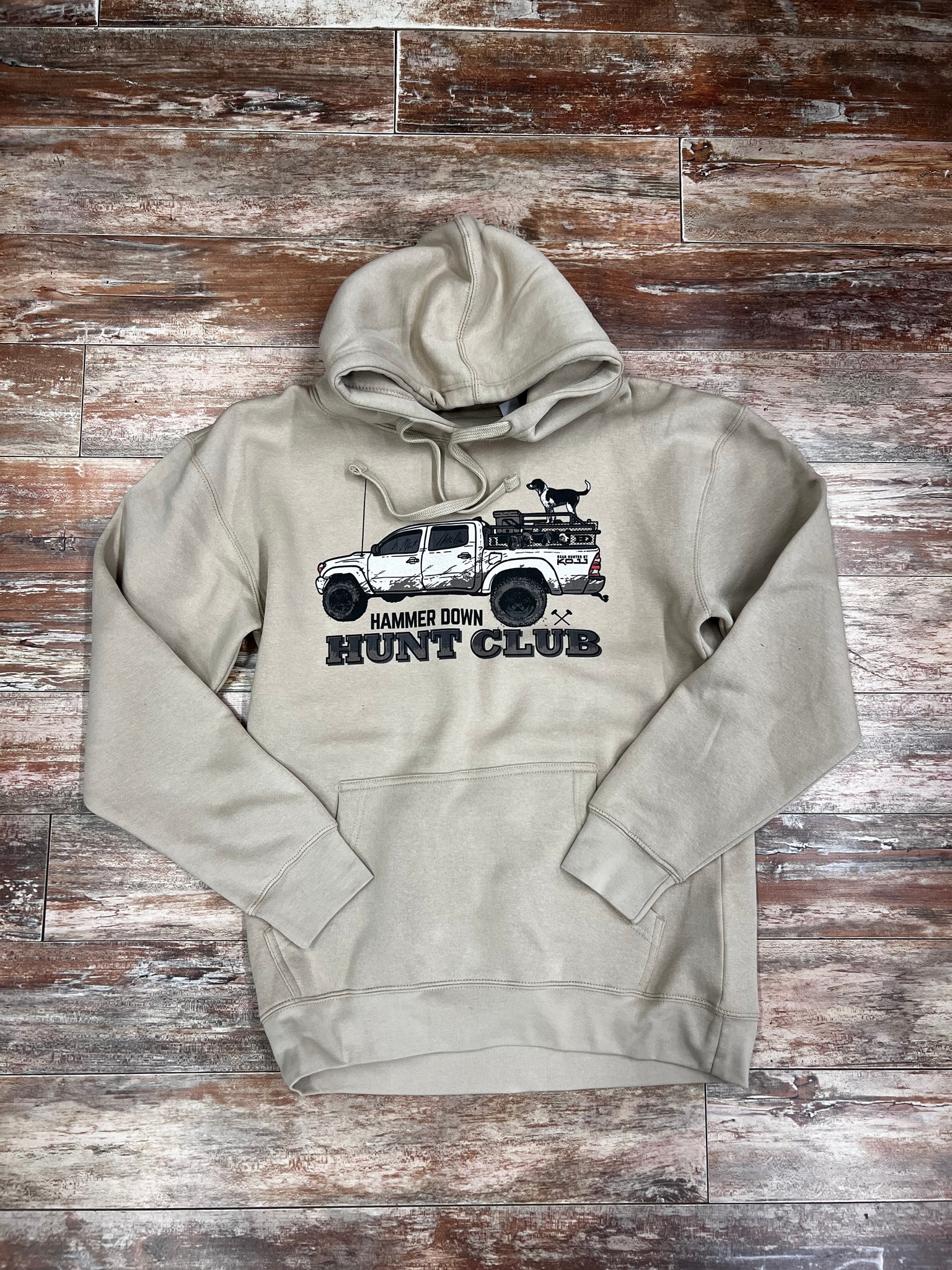 Hammer Down "Bear Hunter Rig #KOJJ" Hoodie - Taupe