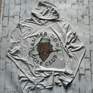 Hammer Down "Golf Club" Lightweight Hoodie - Light Grey