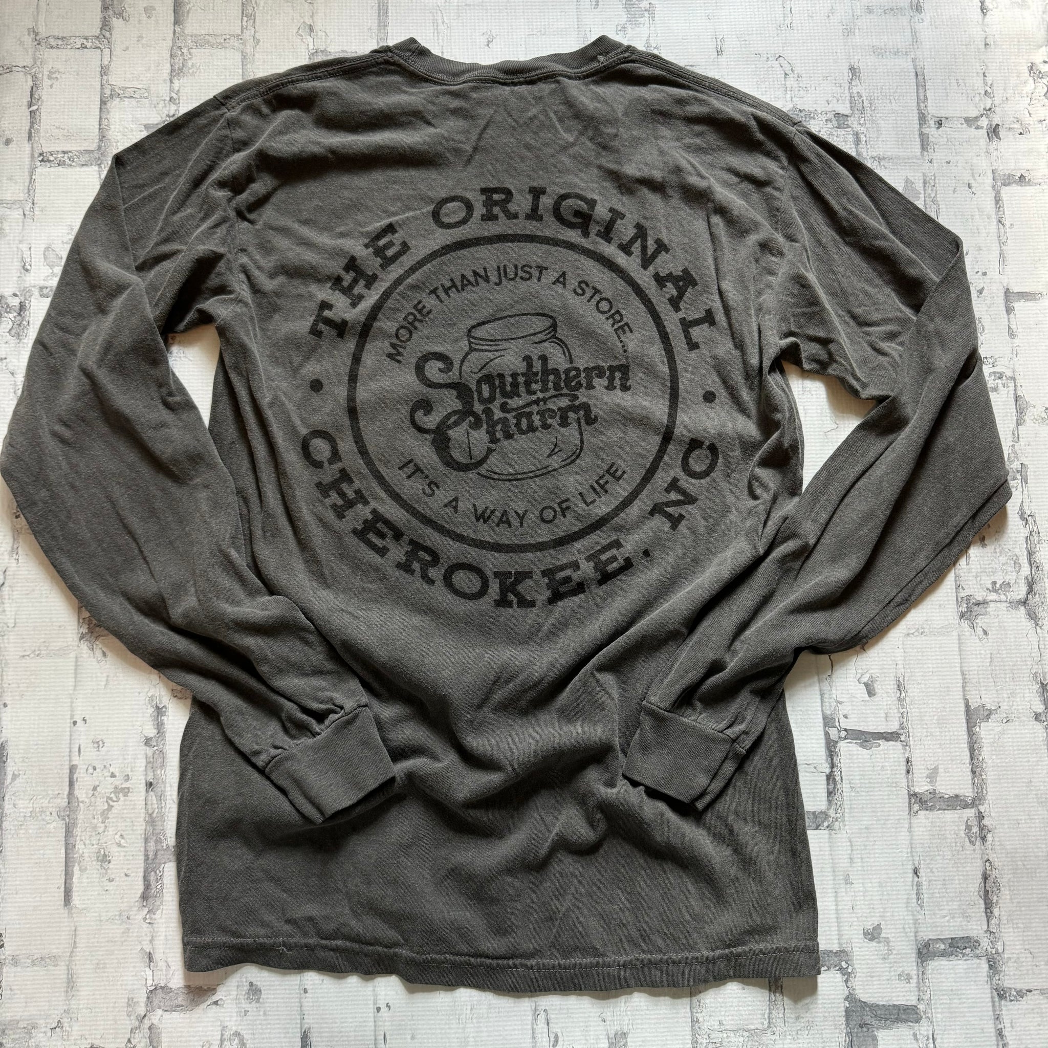 Southern Charm “Original" Long Sleeve T-shirt - Dark Grey