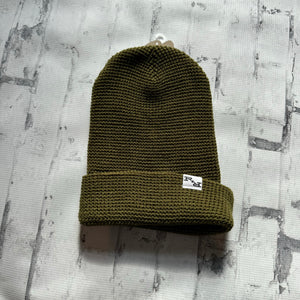 Ripple and Run “Crochet" Beanie - Olive