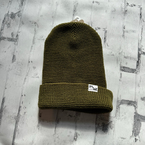 Ripple and Run “Crochet" Beanie - Olive