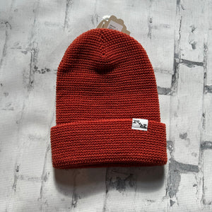 Ripple and Run “Crochet" Beanie - Rust