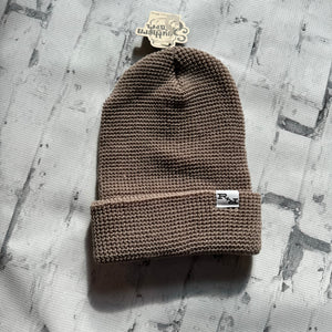Ripple and Run “Crochet" Beanie - Sand