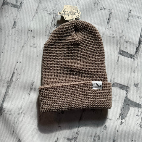 Ripple and Run “Crochet" Beanie - Sand
