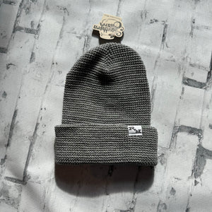 Ripple and Run “Crochet" Beanie - Heather Grey