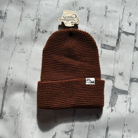 Ripple and Run “Crochet" Beanie - Cinnamon