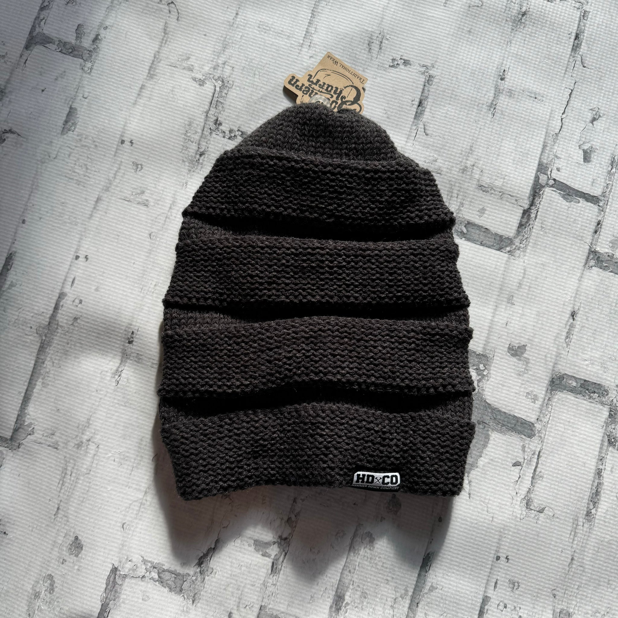 Hammer Down “Crochet" Beanie - Heather Charcoal