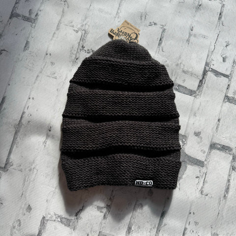 Hammer Down “Crochet" Beanie - Heather Charcoal