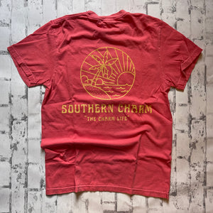 Southern Charm "Coastal Circle Charm" Short Sleeve T-shirt - Watermelon - Southern Charm "Shop The Charm"