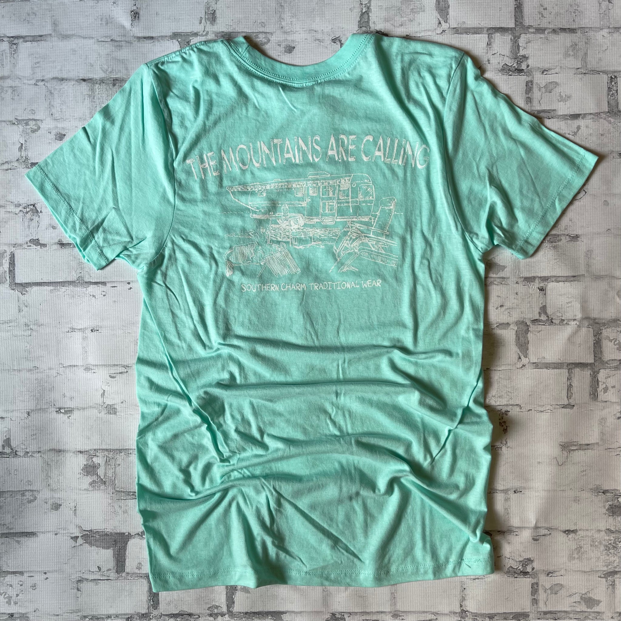 Southern Charm "Loretta Camp" Short Sleeve T-shirt - Mint - Southern Charm "Shop The Charm"