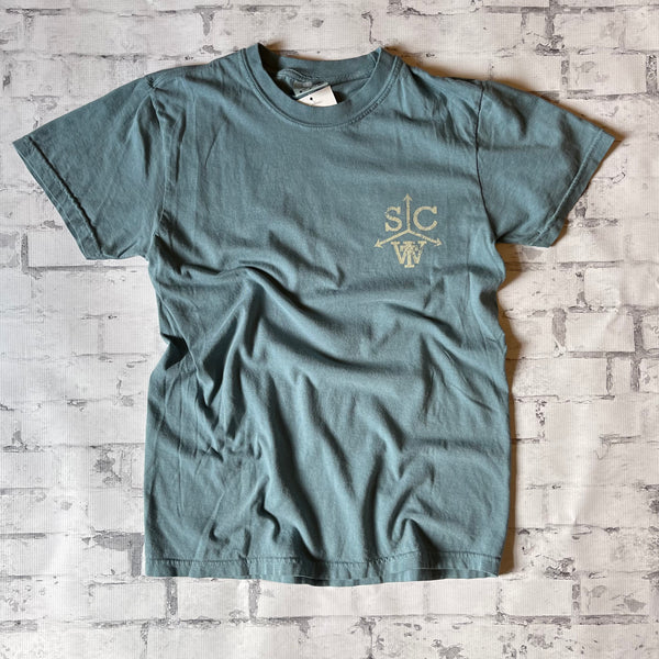 Southern Charm "High Tide Low Tide" Short Sleeve T-shirt - Blue Jean - Southern Charm "Shop The Charm"