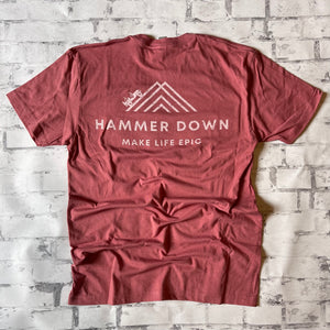 Hammer Down "Jeep Mountain" Short Sleeve T-shirt - Mauve - Southern Charm "Shop The Charm"