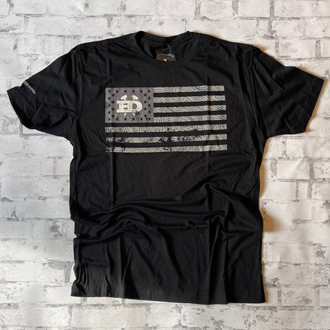 Hammer Down "Topo Flag" Short Sleeve T-shirt - Black - Southern Charm "Shop The Charm"