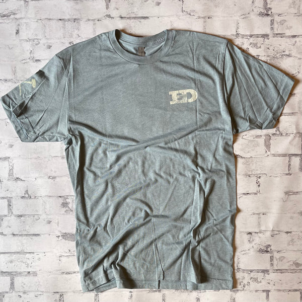 Hammer Down "80s Surf Field Camo" Short Sleeve T-shirt - Stonewash Denim - Southern Charm "Shop The Charm"