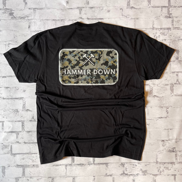 Hammer Down "Sledge Field Camo" Short Sleeve T-shirt - Black - Southern Charm "Shop The Charm"