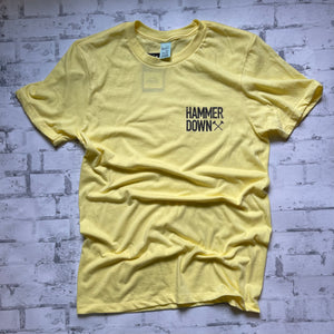 Hammer Down "Field Camo Patch" Short Sleeve T-shirt - Canary - Southern Charm "Shop The Charm"