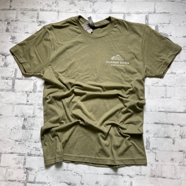 Hammer Down "Jeep Mountain" Short Sleeve T-shirt - Military - Southern Charm "Shop The Charm"