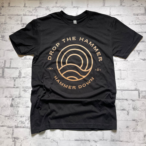 Hammer Down "Ocean Circle" Short Sleeve T-shirt - Black - Southern Charm "Shop The Charm"