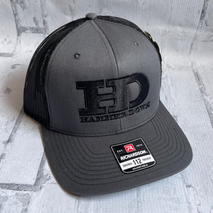 Hammer Down "HD Original" Hat - Charcoal with Woven Patch - Southern Charm "Shop The Charm"