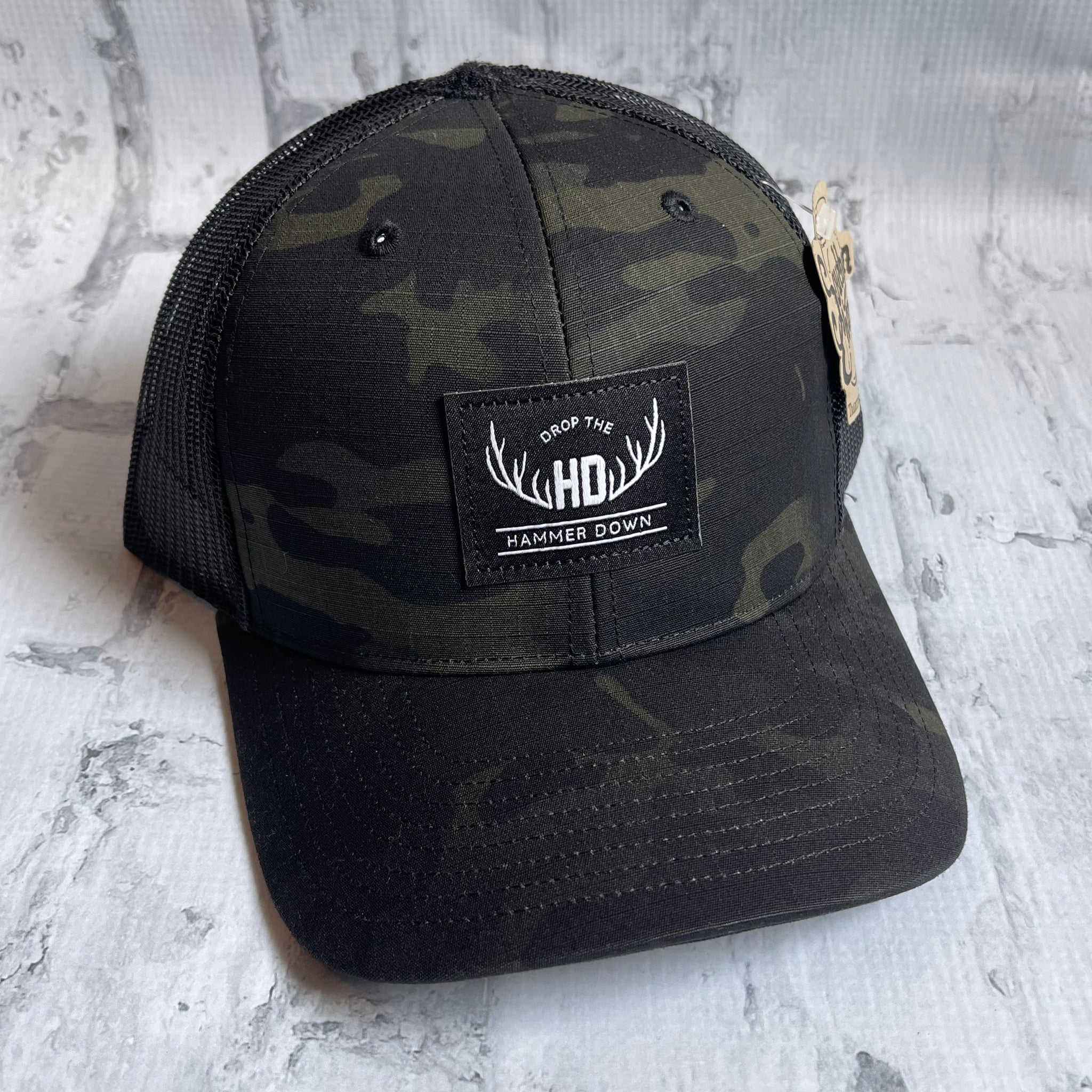 Hammer Down "DTH Antler" Hat - Multicam with Leather Patch - Southern Charm "Shop The Charm"