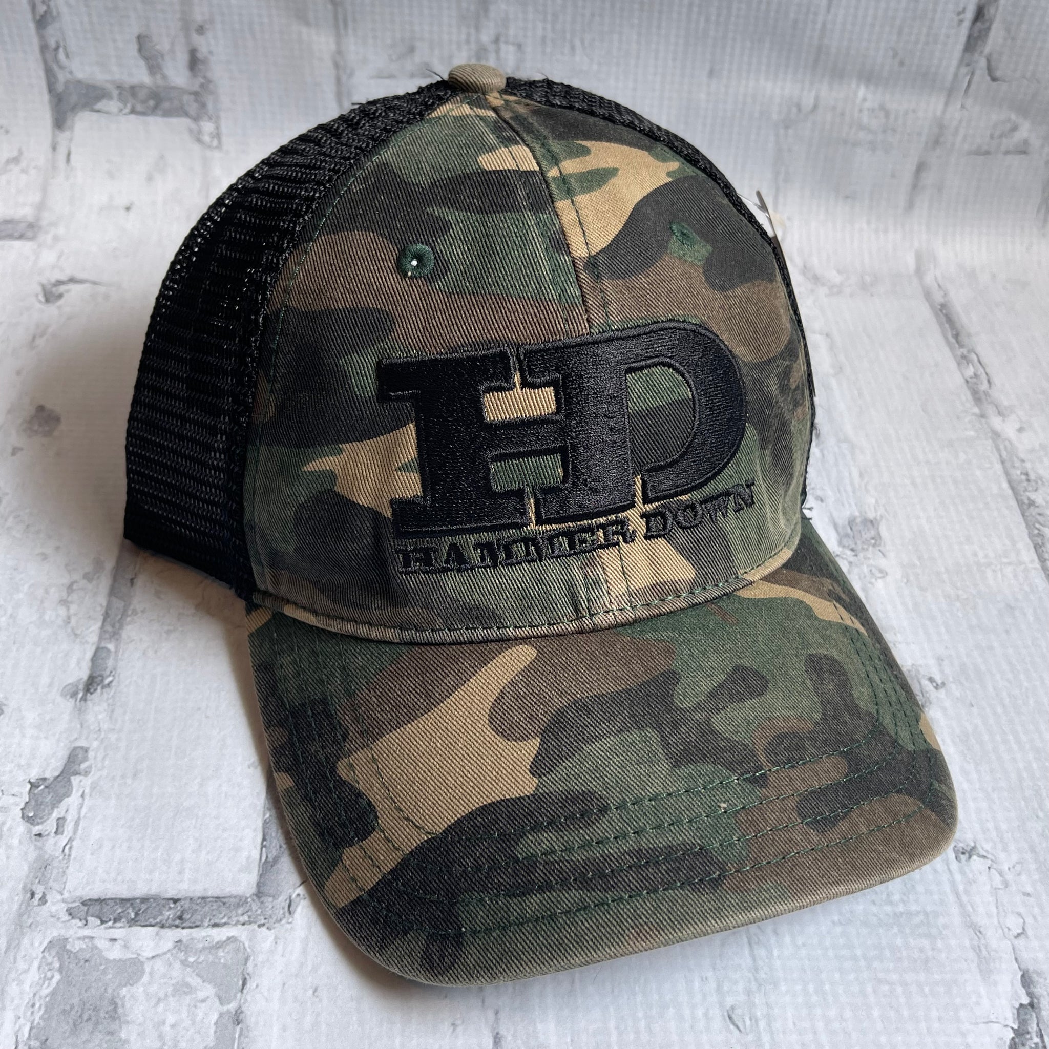 Hammer Down "HD Original" Hat - Camo with Woven Patch - Southern Charm "Shop The Charm"