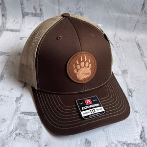 Hammer Down "Bear Claw Topo" Hat - Brown with Leather Patch - Southern Charm "Shop The Charm"