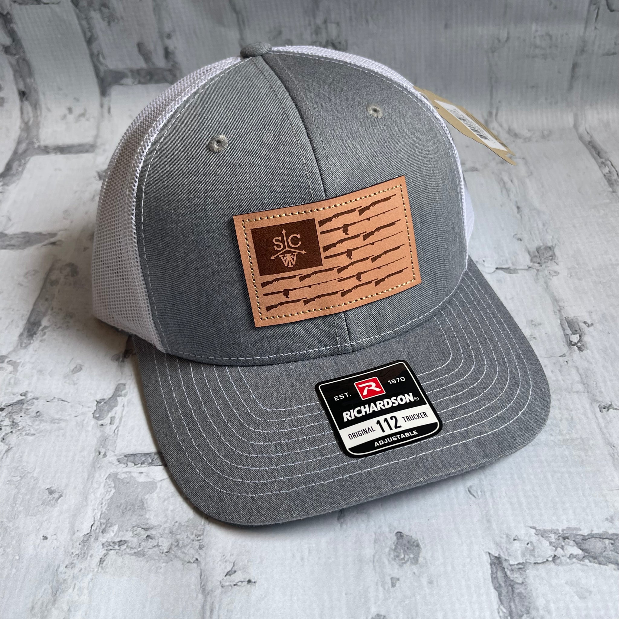 Southern Charm "Dylan" Hat - Heather Gray with Leather Patch - Southern Charm "Shop The Charm"