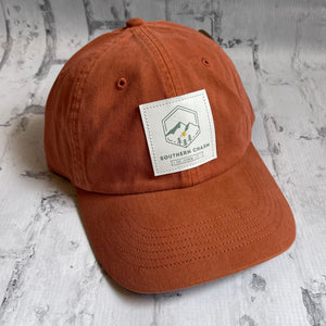 Southern Charm "Green Mountain" Hat - Coral Rust with Leather Patch - Southern Charm "Shop The Charm"