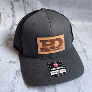 Hammer Down "HD Mountain" Hat - Charcoal with Woven Patch - Southern Charm "Shop The Charm"