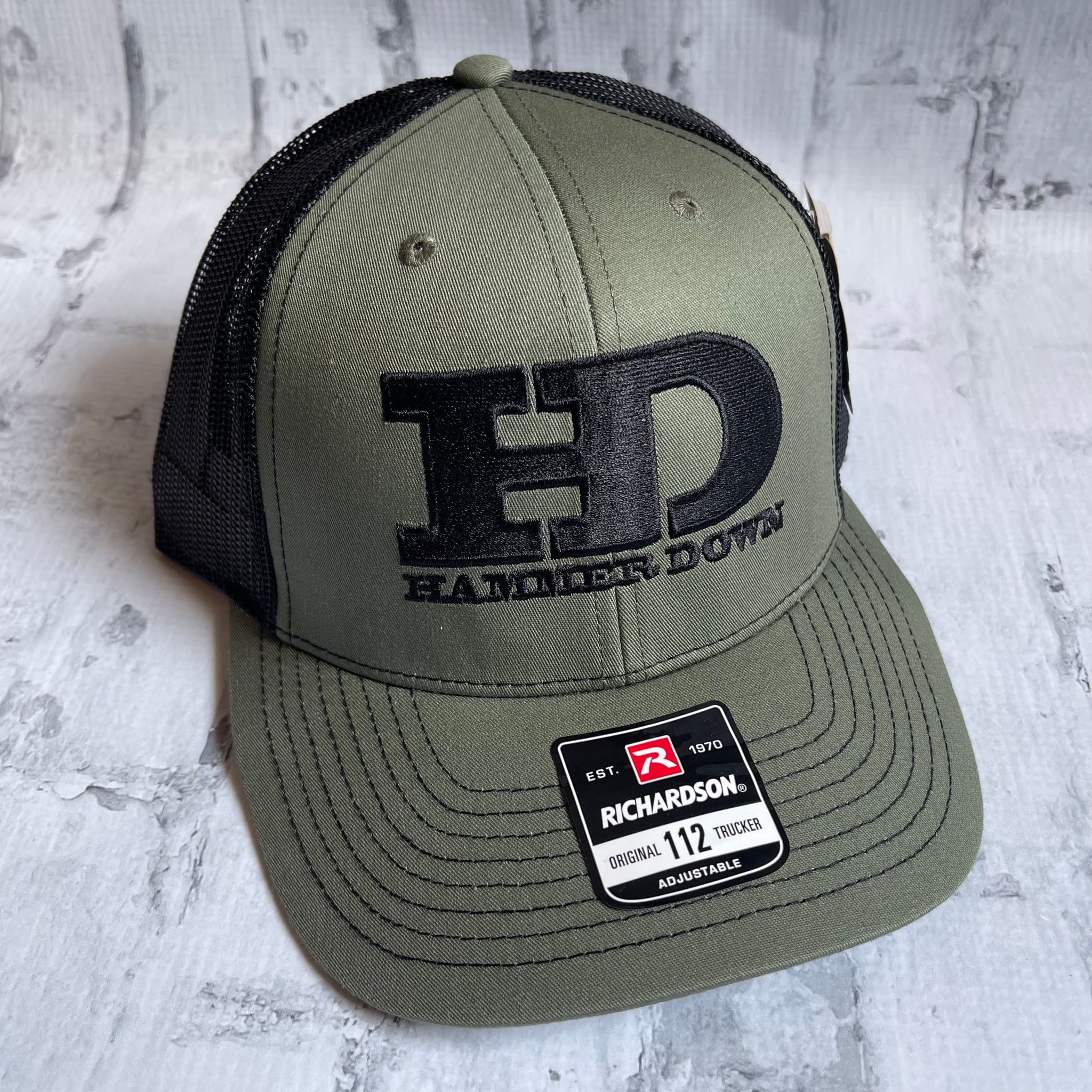 Hammer Down "HD Original" Hat - Loden with Woven Patch - Southern Charm "Shop The Charm"