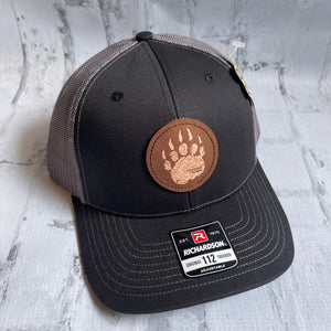 Hammer Down "Bear Claw Topo" Hat - Black with Leather Patch - Southern Charm "Shop The Charm"