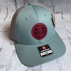Hammer Down "Red Water Man" Hat - Smoke Blue with Leather Patch - Southern Charm "Shop The Charm"