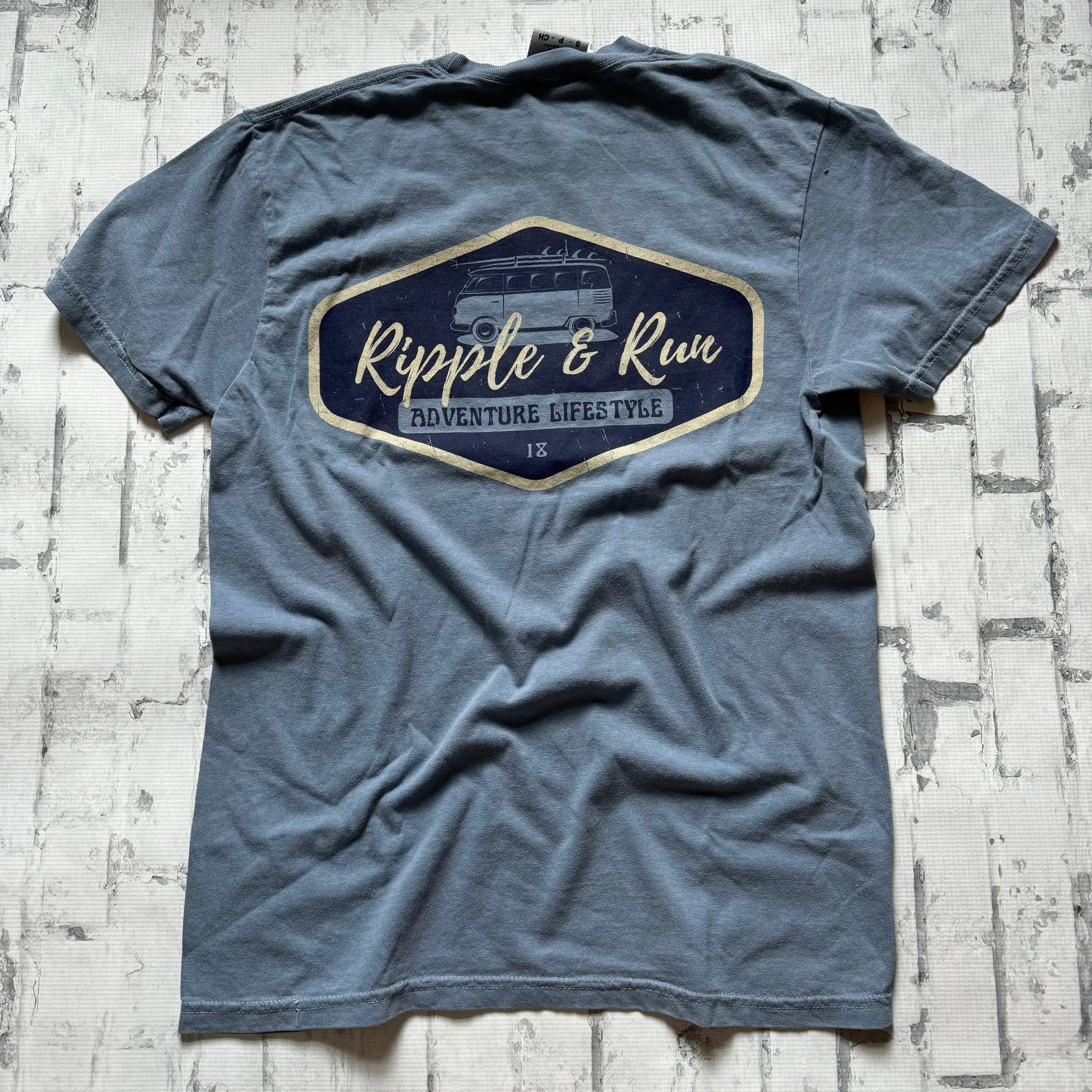 Ripple and Run "Adventure Lifestyle" Short Sleeve T-shirt - Lagoon