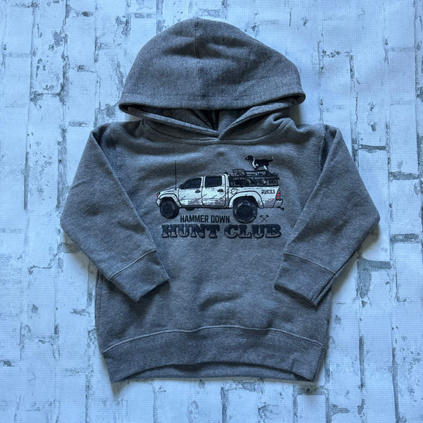 TODDLERS Hammer Down "Bear Hunter Rig #KOJJ" Hoodie - Heather Grey