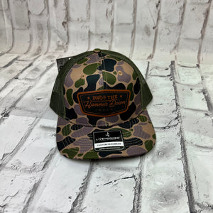 Hammer Down "DTH" Hat - Duck Camo with Rope