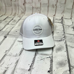 Hammer Down "DTH MLE" Hat - White with Leather Patch