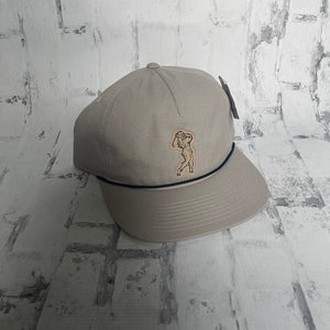 Hammer Down "Sasquatch Golf Swing" Hat - Silver with Navy Rope