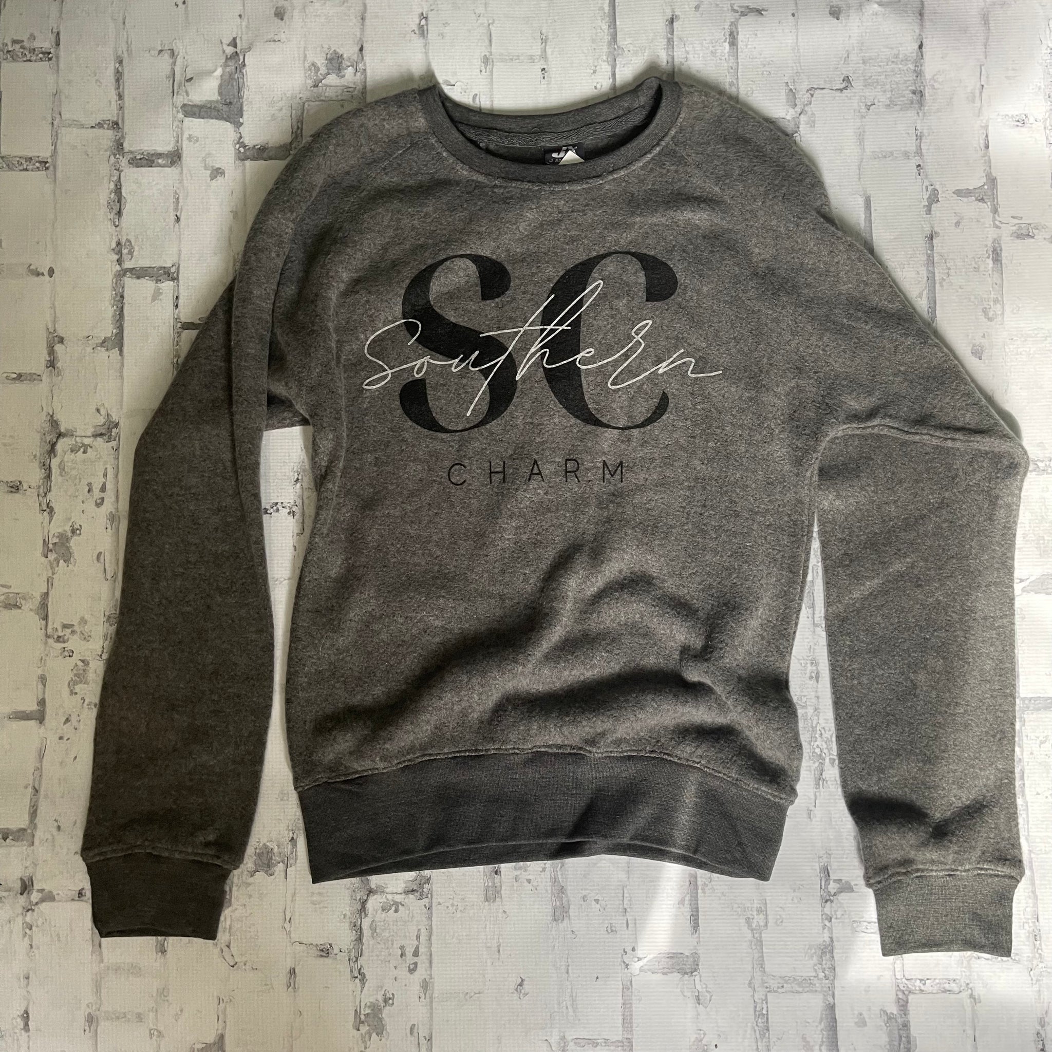 Southern Charm "Font" Sweatshirt - Dark Gray