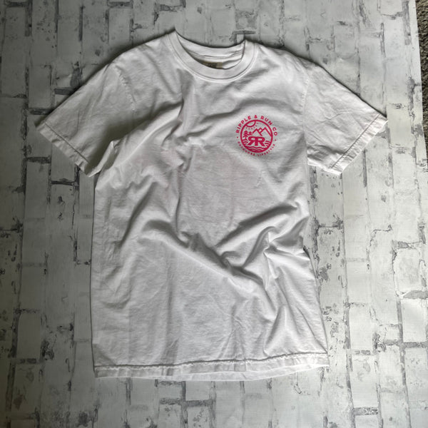 Ripple and Run "Floral Bear" Short Sleeve T-shirt - White